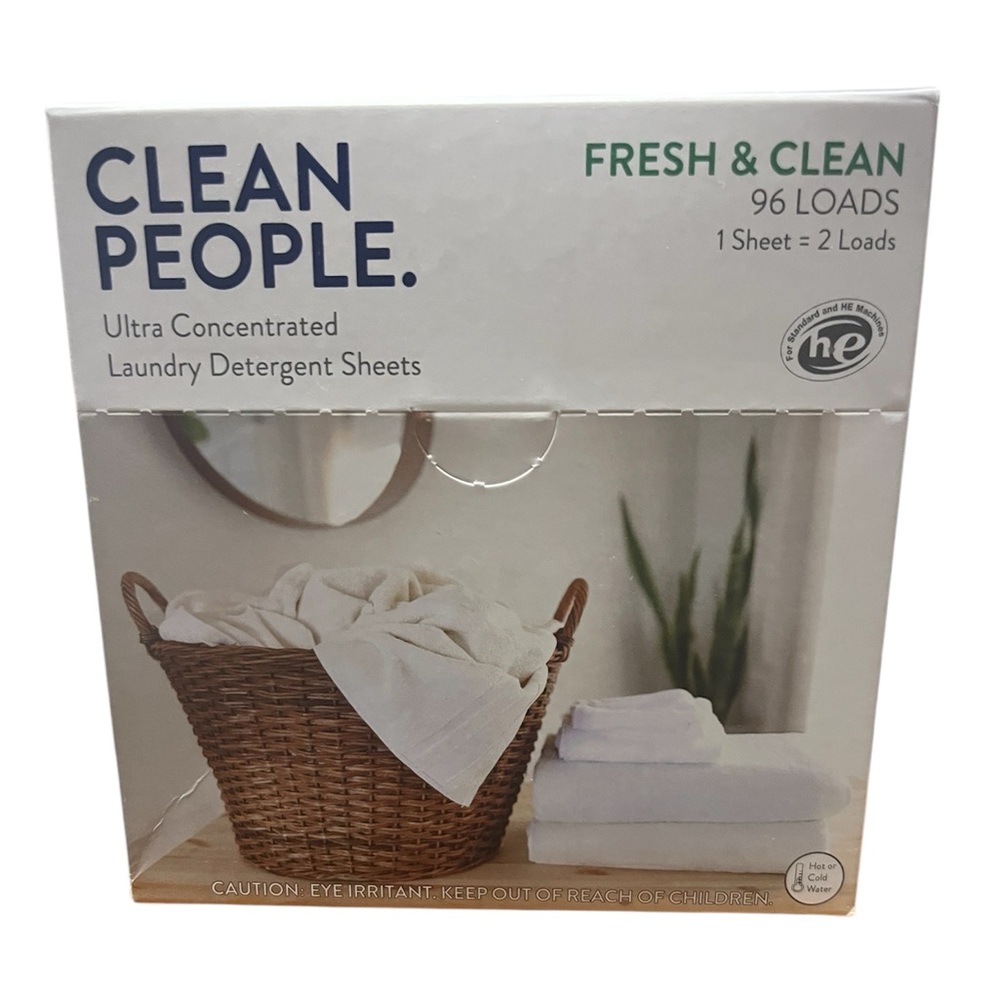 Clean People.
96 loads worth of ultra concentrate detergent.
